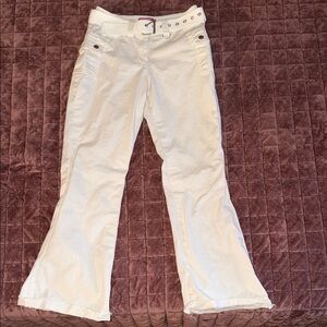 Edikted White Flare & Wide Leg Jeans XS